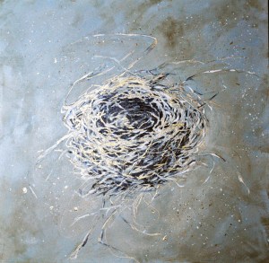 Gold String Tangle, SOLD