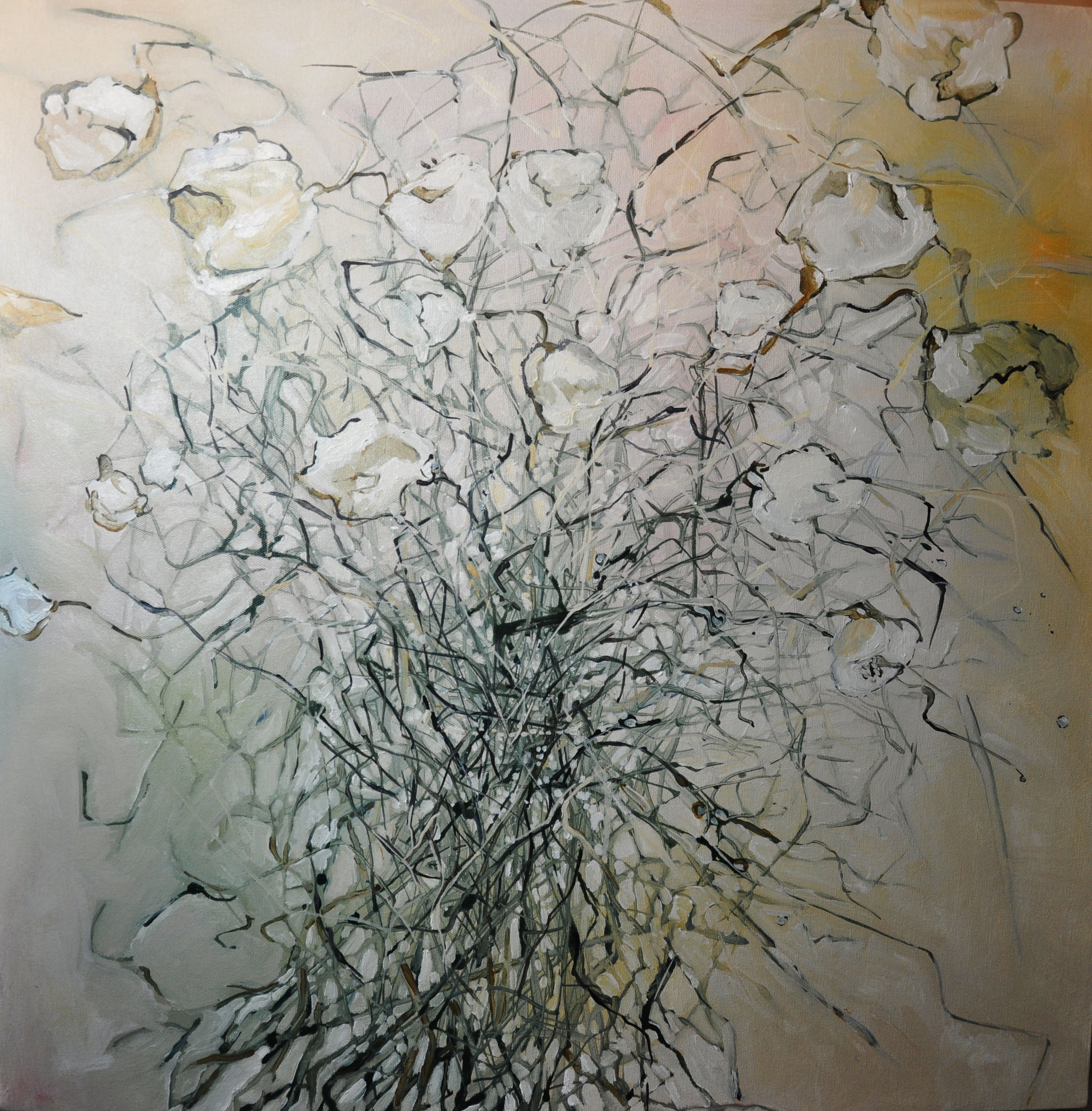 Valentines Tangle 24 by 24 Oil on Canvas