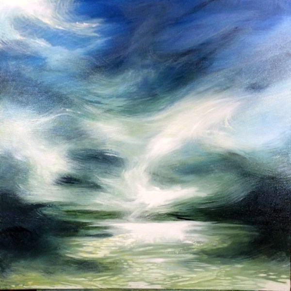 Horizon Mosh Pit 24 by 24 acrylic on canvas