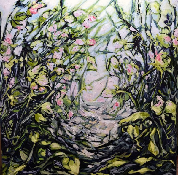 Beach Tangle 24 by 24, acrylic on Canvas 550.00